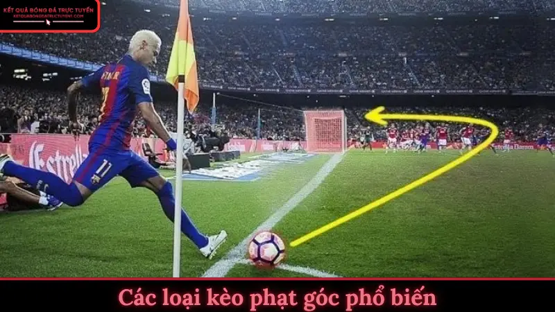 Các loại kèo phạt góc phổ biến