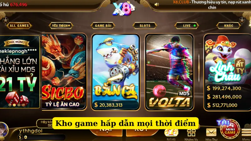 Kho game hấp dẫn mọi thời điểm