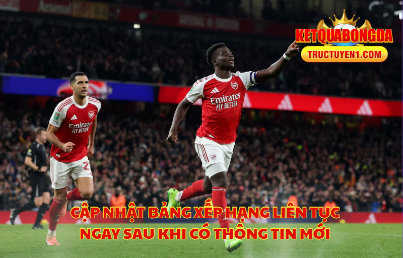 Cập Nhật Bảng Xếp Hạng Liên Tục Ngay Sau Khi Có Thông Tin Mới