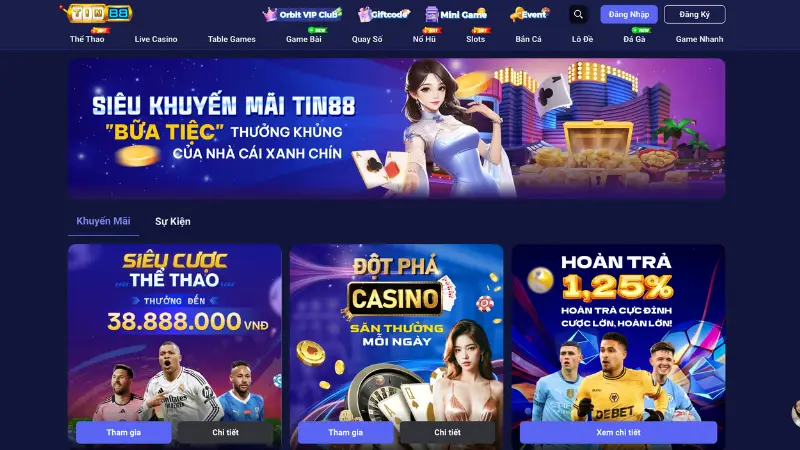 Ưu đãi TIN88 cho tân thủ - Nhận vốn lớn ngay từ khi bắt đầu